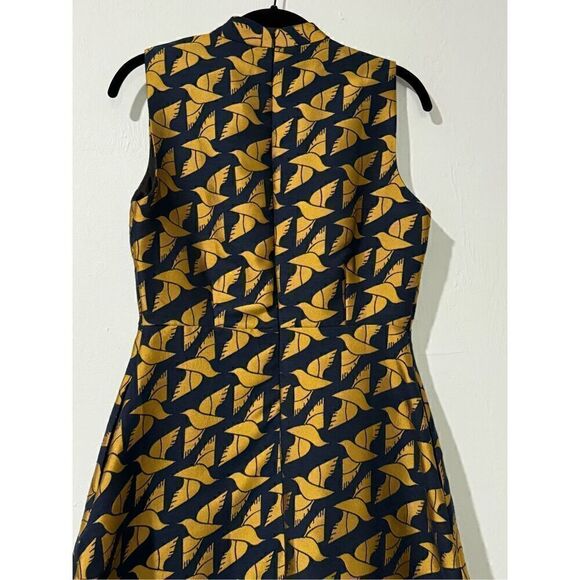 FEIINVAN yellow bird print sleeveless  M - Picture 4 of 5